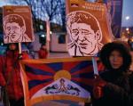 Tybetański protest w cieniu chińskiej ambasady